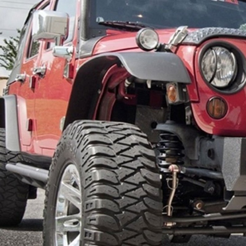 Rugged Ridge All Terrain Flat Fender Flare Kit Black 4 Piece Set Best Prices Reviews At Morris 4x4