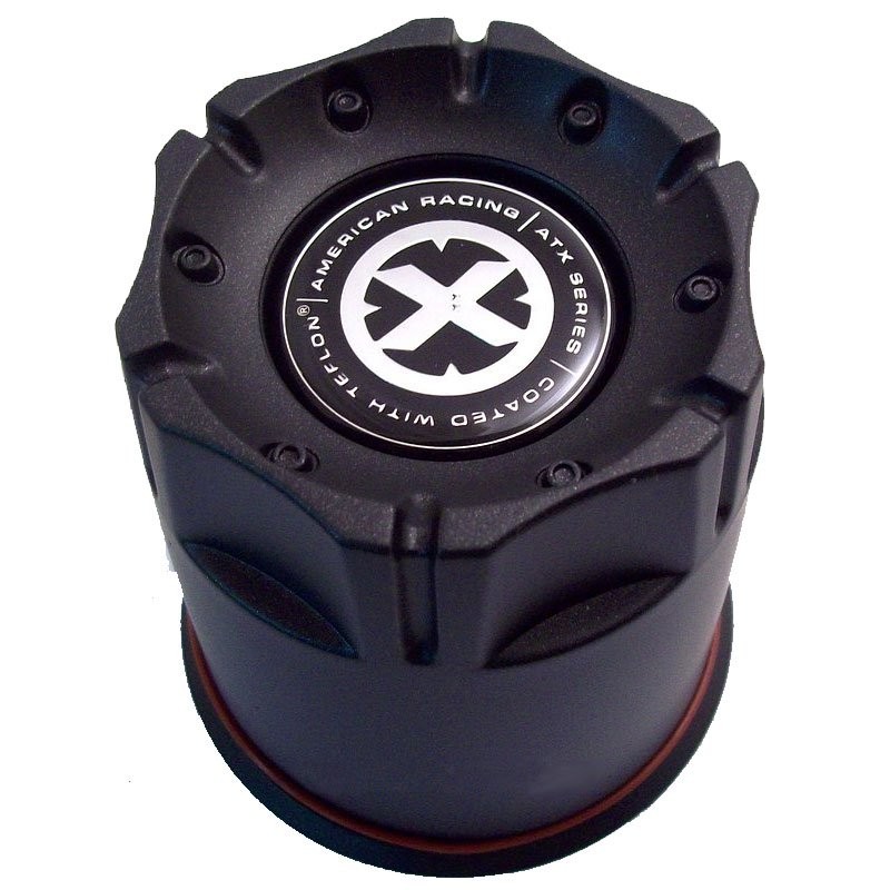 American Racing ATX Series 3.27" Push Through Plastic Center Cap - Black