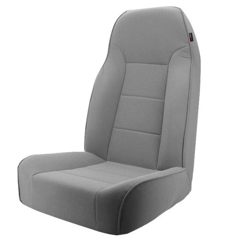 Rugged Ridge Front Standard High Back Bucket Seat, Non-Reclining - Gray