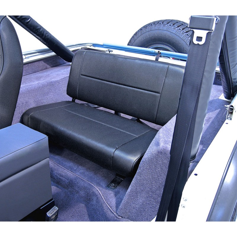 Rugged Ridge Rear Fixed Seat - Black Denim