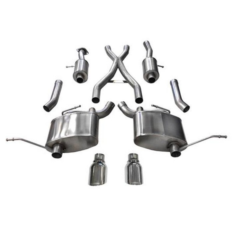 Corsa 2 5 Sport Cat Back Dual Exhaust System With Single Rear