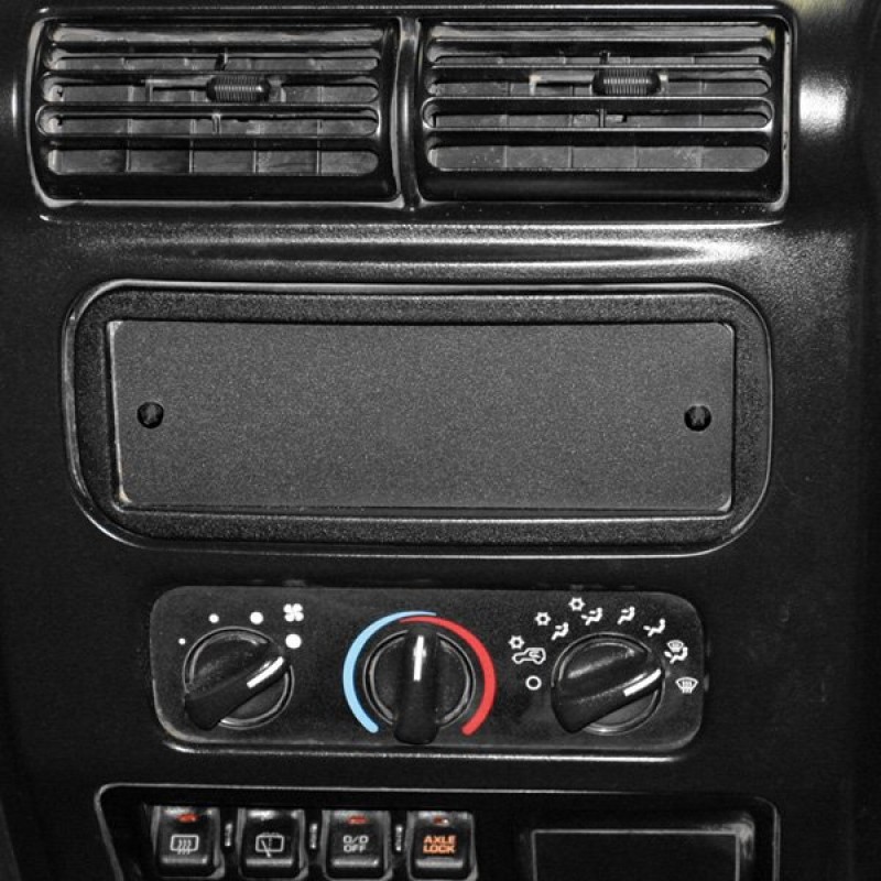 Tuffy Stereo Dash Cutout Cover Black