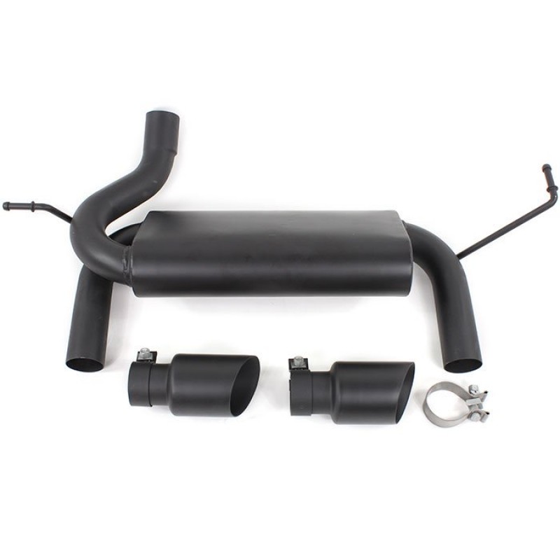 OPS Armor Dual Exhaust System for 3.8L & 3.6L Engines - Black Ceramic Coated with 4" Black Tips