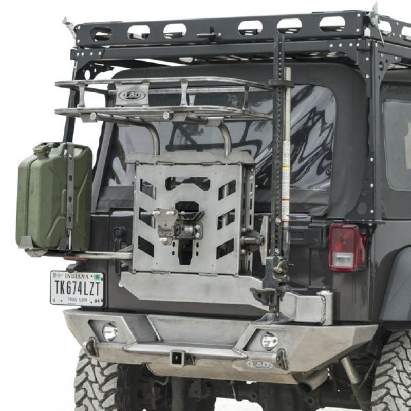 Lod Destroyer Shorty Rear Bumper With Tire Carrier Bare Steel Best Prices Reviews At Morris 4x4