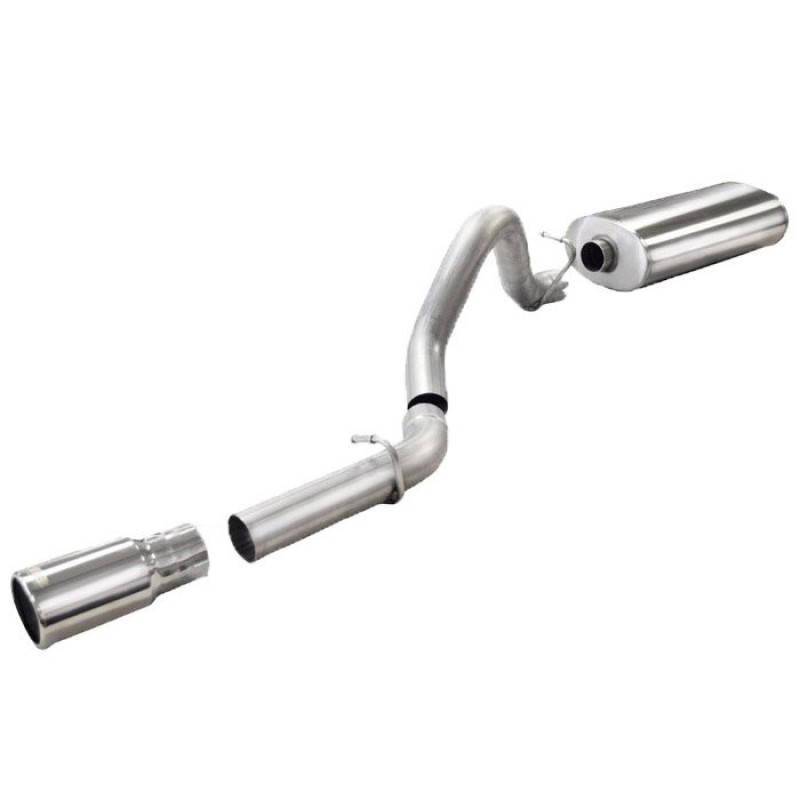 dB Performance by Corsa 2.5" Sport Cat-Back Exhaust System with Single Rear Exit 3.5" Polished Slash Cut Tip