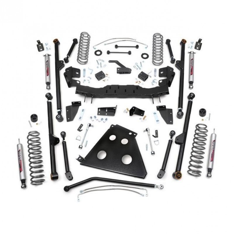 Rough Country 4" X-Series Long Arm Suspension Lift Kit with N3 Series Shocks for Jeep Wrangler JK