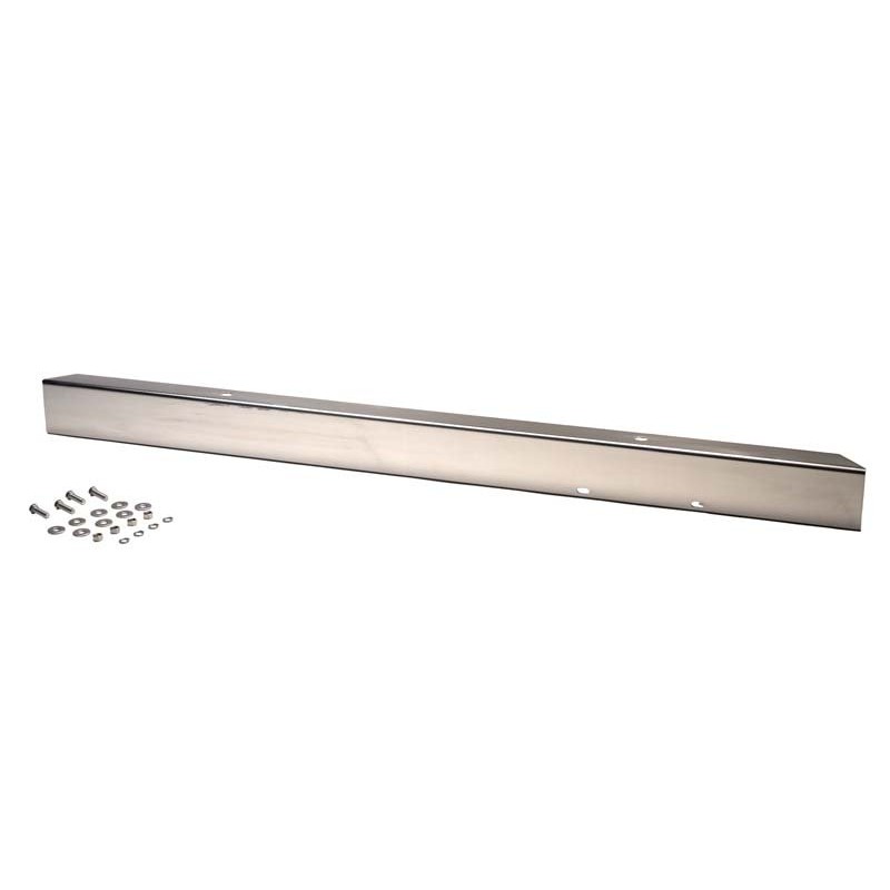 Kentrol 54" Front or Rear Bumper with License Plate Holes - Polished Stainless Steel