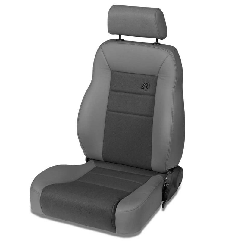 Bestop Trailmax II Pro Fabric Reclining Front Seat, Left Side - Charcoal