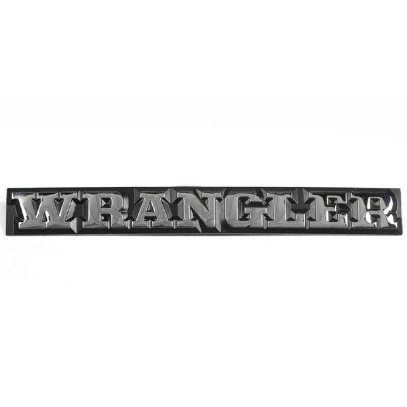 Omix Wrangler Emblem - Black and Chrome | Best Prices & Reviews at Morris  4x4