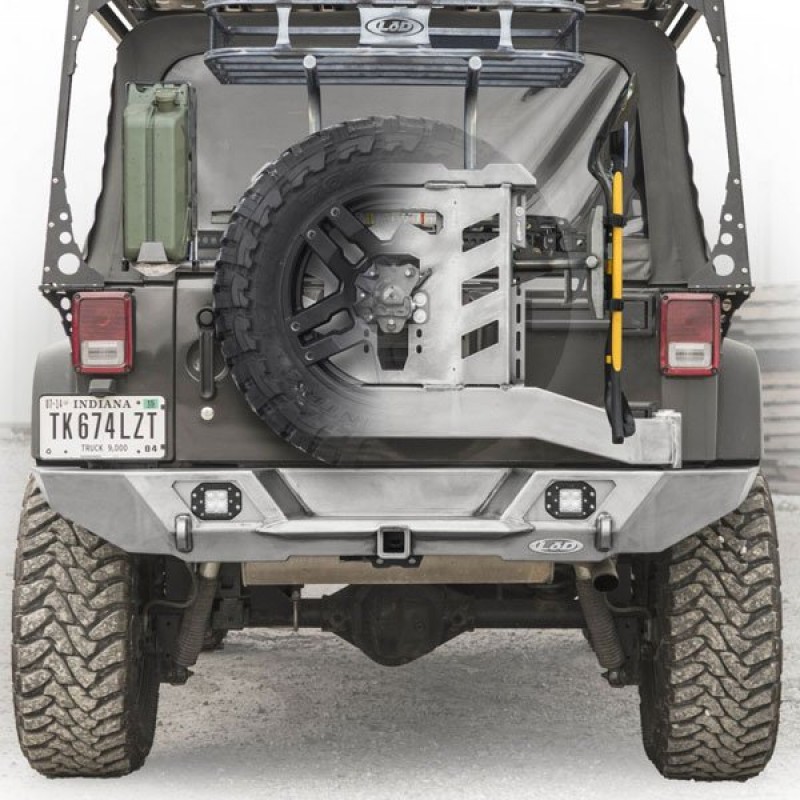 Lod Destroyer Full Width Rear Bumper With Tire Carrier Bare Steel Best Prices Reviews At Morris 4x4