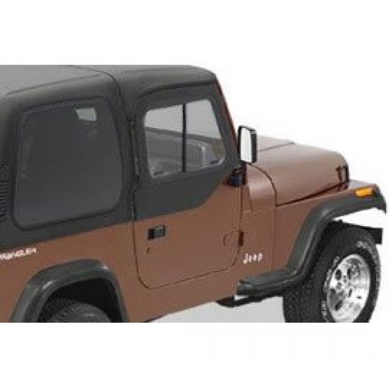 Keystone Restyling Hard Upper Doors W Sliding Windows Fiberglass For Hardtop Black Pair Best Prices Reviews At Morris 4x4