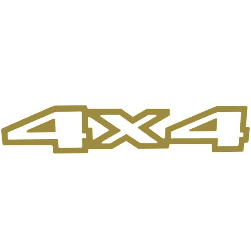 Mopar 4x4 Decal Gold With Outline Best Prices Reviews At Morris 4x4