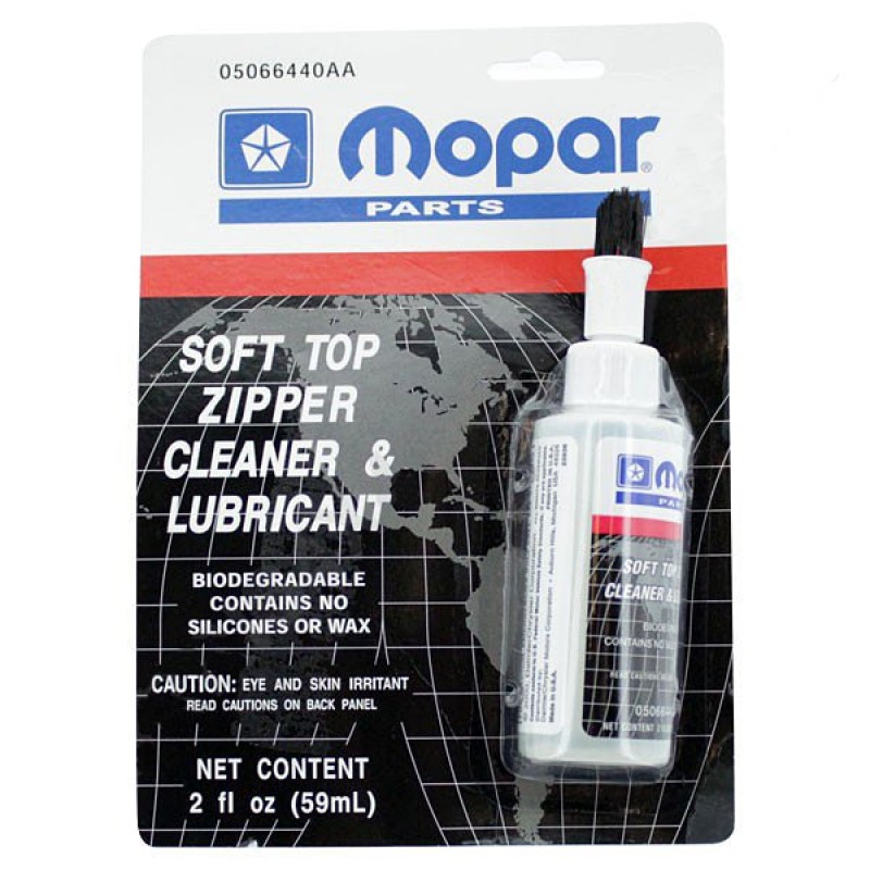 MOPAR Soft Top Zipper Cleaner and Lubricant 2 Oz. Bottle