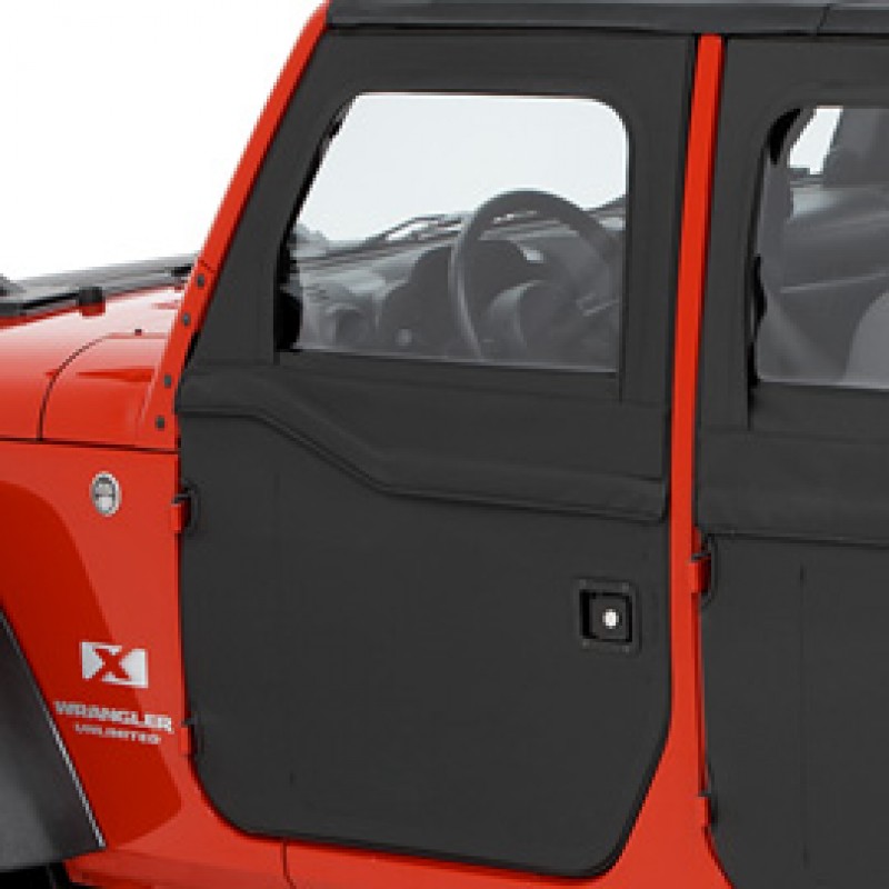 Bestop 2-Piece Front Doors - Black Diamond