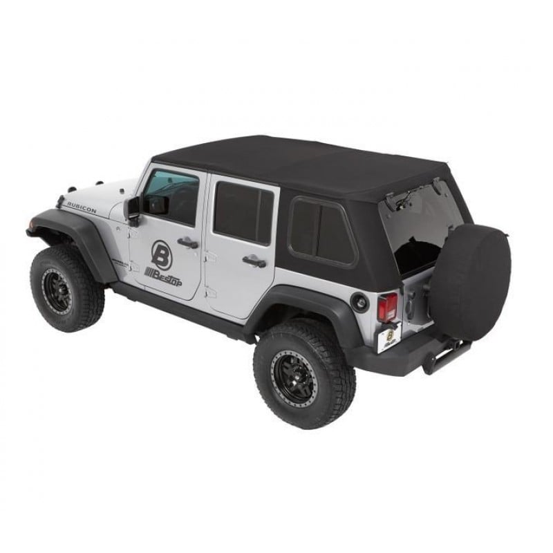 Bestop Trektop Pro Hybrid Soft Top with Removable Tinted Glass Windows |  Best Prices & Reviews at Morris 4x4