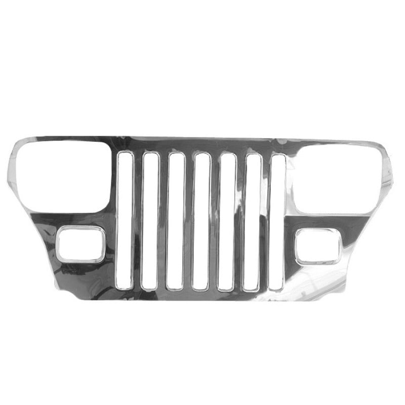 RT Off-Road Stainless Steel Grille Overlay Kit with Headlight Bezels