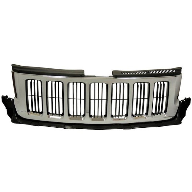 Crown Front Grille, Plastic - Chrome Finish