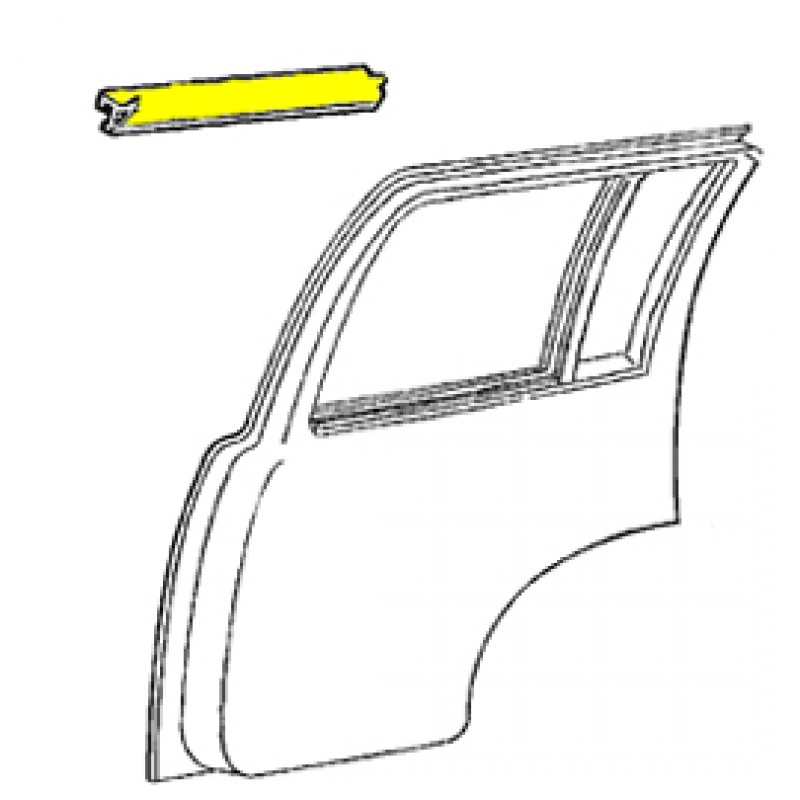 MOPAR Weatherstrip, Rear Door Belt, Outer Right