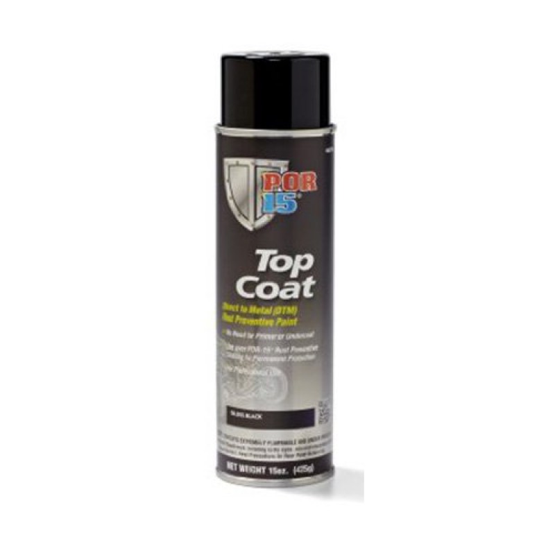 Por 15 Top Coat 14oz Aerosol Spray Can Chassis Black Morris 4x4