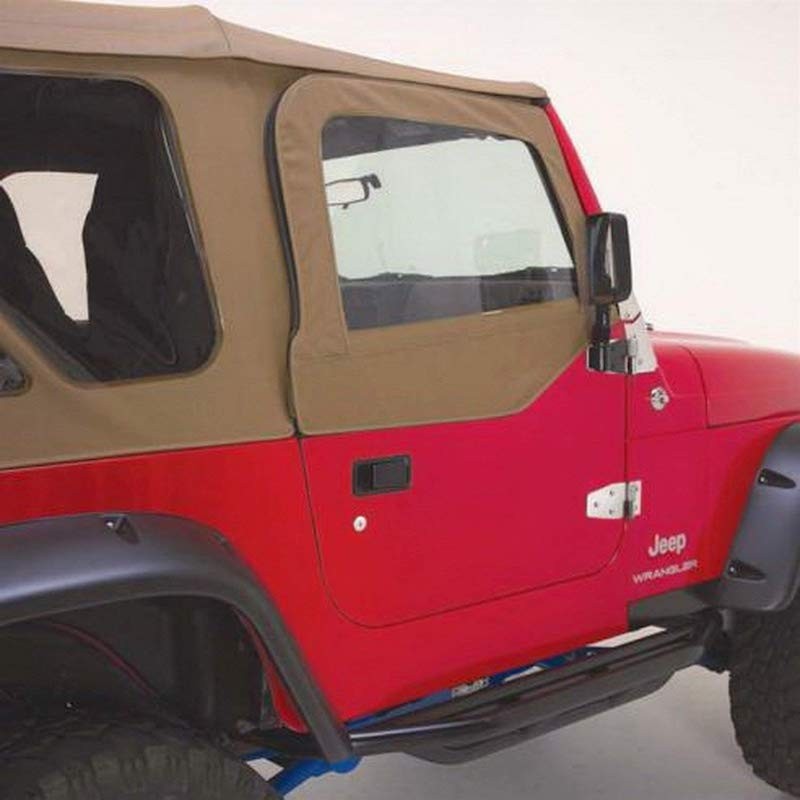 Rampage Complete Soft Top with Clear Windows, Soft Upper Doors - Spice Denim