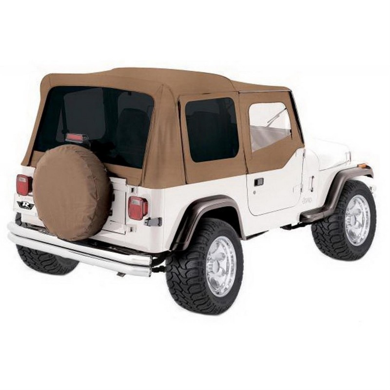 Rampage, Complete Soft Top With Tinted Windows & Upper Doors, Spice Denim