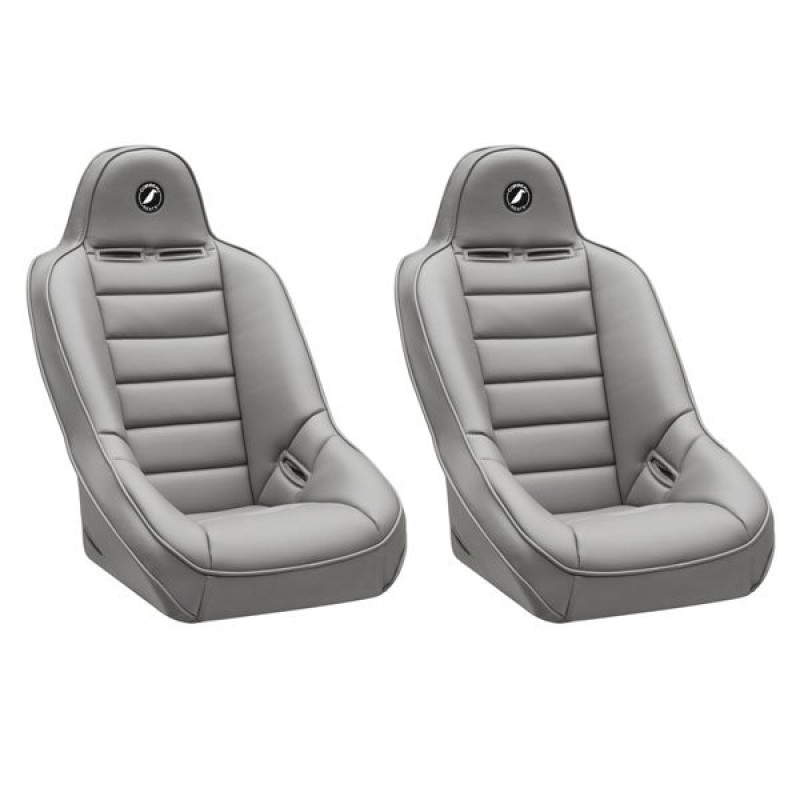 Corbeau Baja Ultra Suspension Seats, Grey Vinyl - Pair
