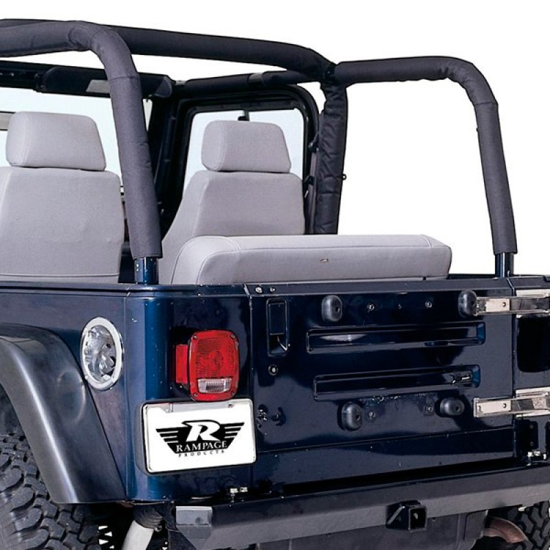 Rampage Roll Bar Cover Full Kit, Black Denim