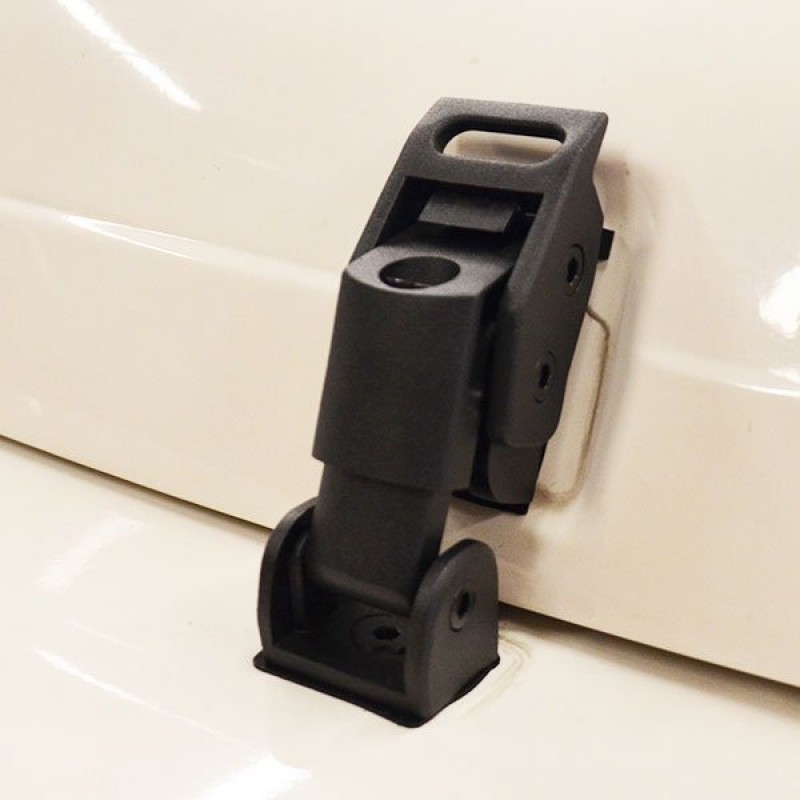 Kentrol Mechanical Hood Catches, Black Powder Coat - Pair