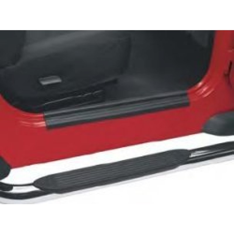 MOPAR Door Sill Guards, Black Plastic - Pair