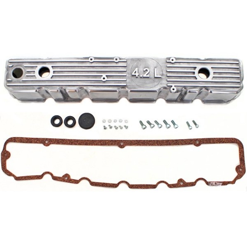 Omix Valve Cover with  Logo, Polished Aluminum | Best Prices & Reviews  at Morris 4x4