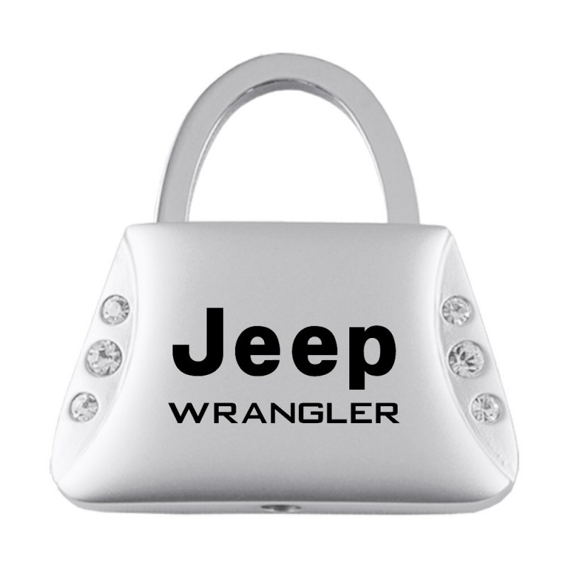 Au-TOMOTIVE GOLD Jeweled Purse Keychain with Jeep Wrangler Logo
