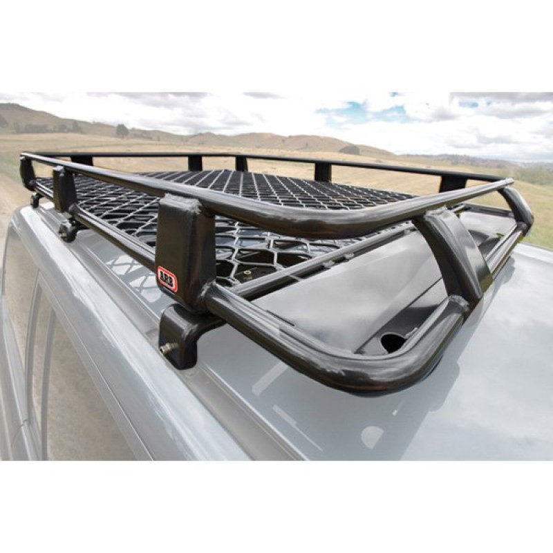 Arb Alloy Roof Rack Basket 87 X44 With Mesh Floor Morris 4x4