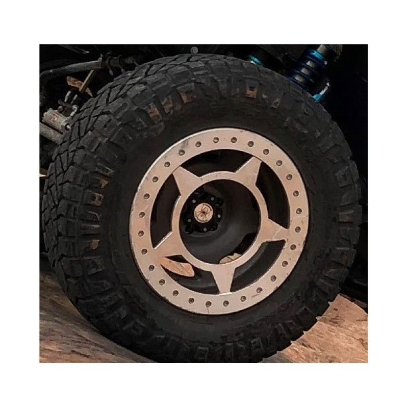 Spyderlock Wheels 756 Series - 17"x 9.5" - Bolt Pattern 5x5" - Backspacing 3.5" - Offset -38mm - Black w/Machined Ring