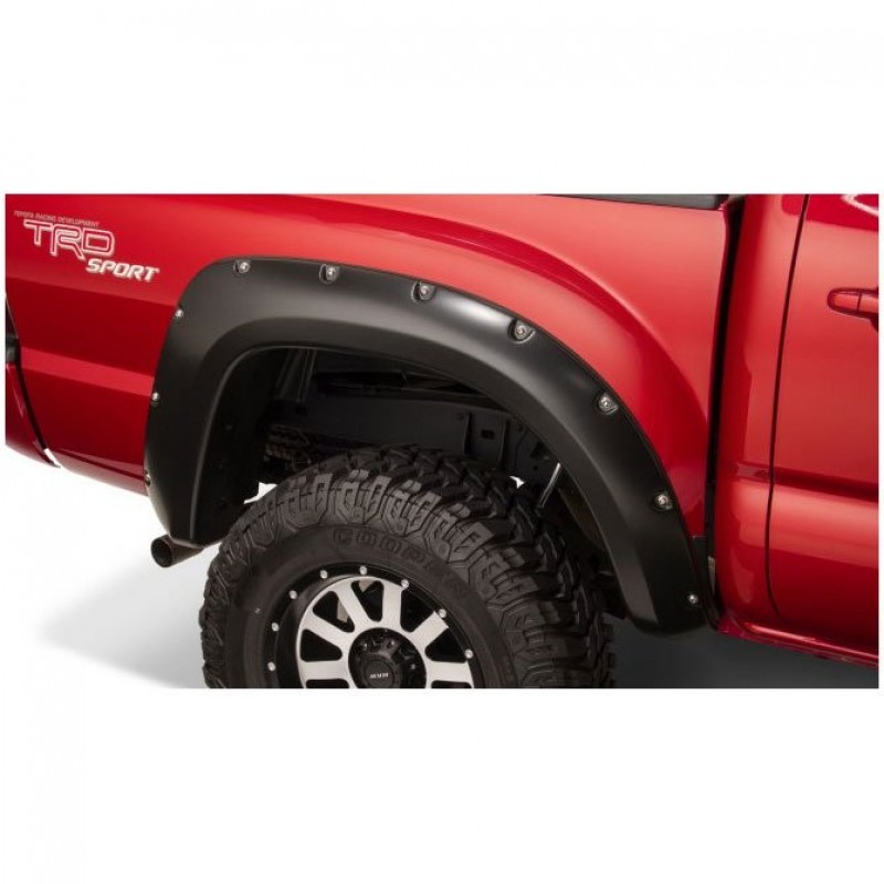 Bushwacker Pocket Style Fender Flare, Rear Pair, 73.5 In Bed