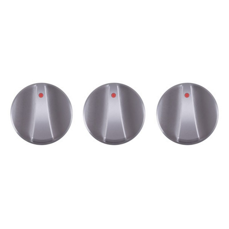 Rugged Ridge Billet Aluminum Climate Control Knob Set - Red
