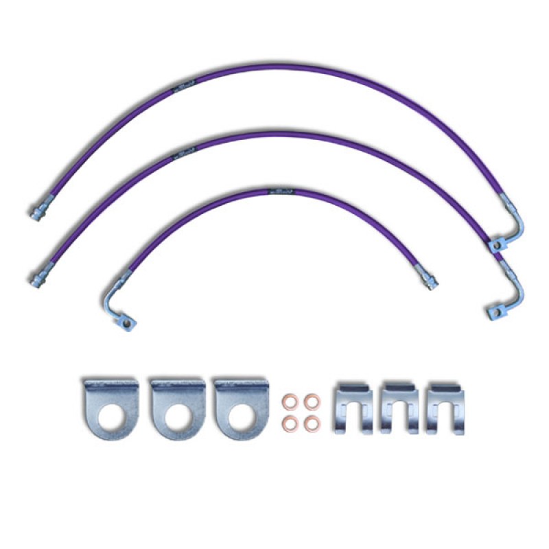 Crown Performance 24" Extended Brake Lines for 6"-7" Lift - Purple