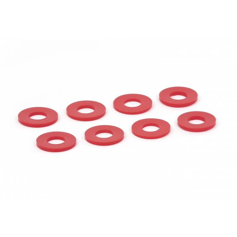 Daystar 3/4" D-Ring Washers, Red - Set of 8
