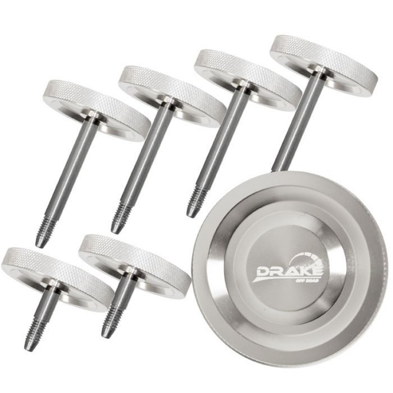 Drake Offroad Billet Door Surround Knobs, (Aluminum & Stainless)