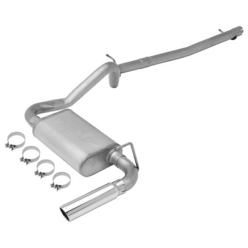 Dynomax Single 2 5 Vt Cat Back Exhaust System With 3 Tip And