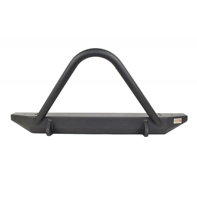 Fishbone Piranha Front Bumper with Stinger and D-Rings, Steel - Textured Black