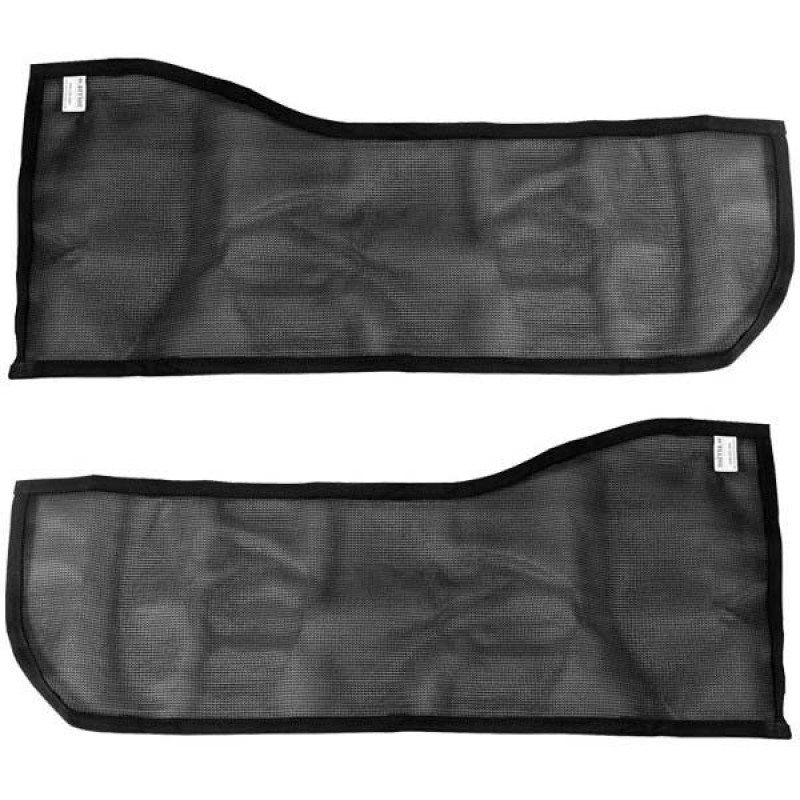Warrior Products Front Tube Door Mesh Covers (Pair) - Black