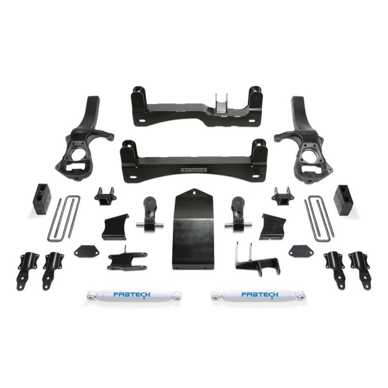 Fabtech 4" Basic System Lift Kit with Rear Performance Shocks