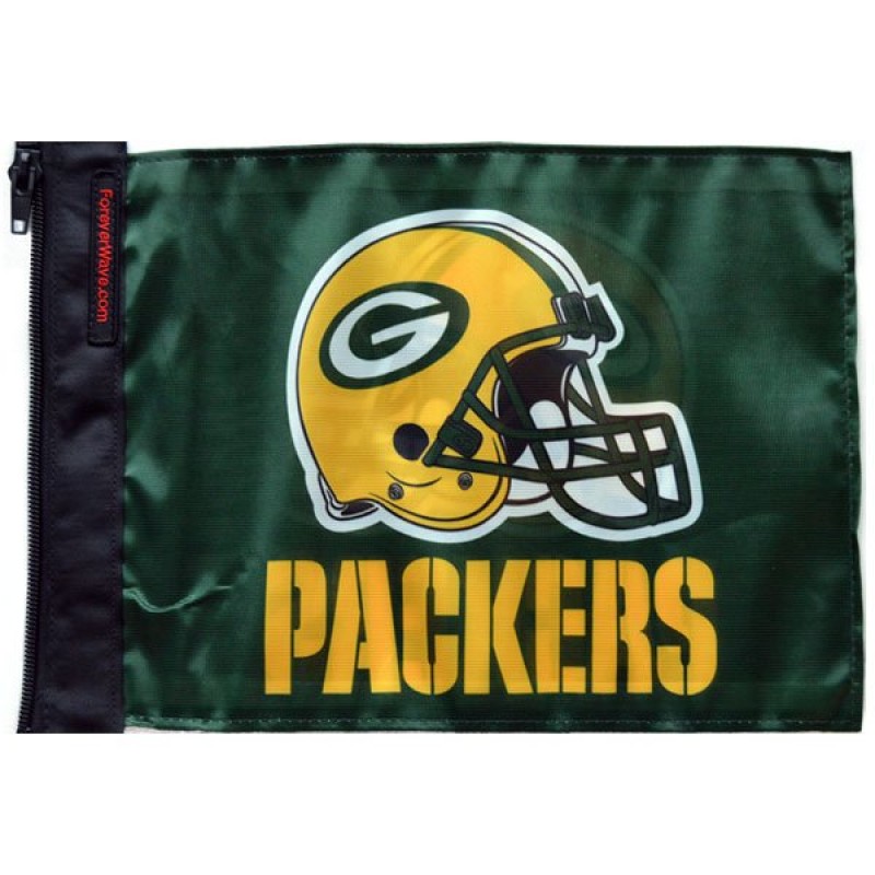 Forever Wave Green Bay Packers Flag, 11" x 15" - Green
