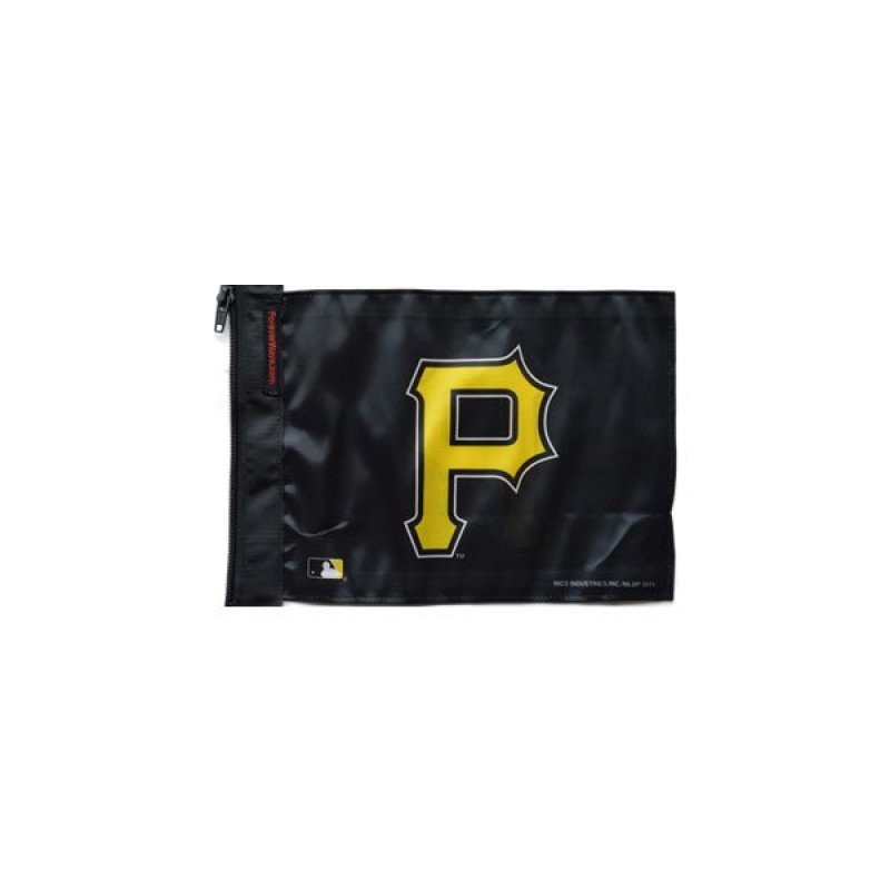 Forever Wave Pittsburgh Pirates Flag, 11" x 17" - Black