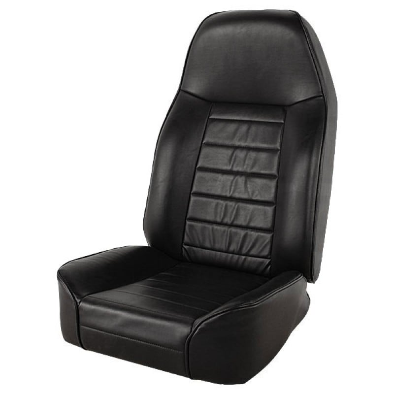Smittybilt Standard Front Bucket Seat - Black Vinyl