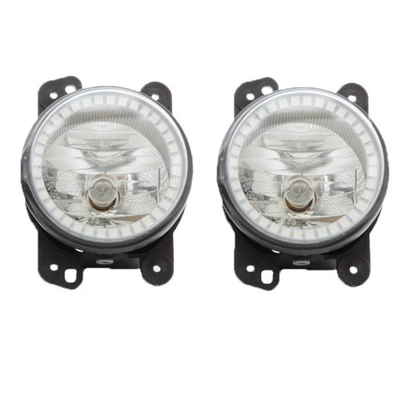 Oracle Pre-Installed Depo LED Fog Lights with ColorSHIFT LED Halo Ring - Pair