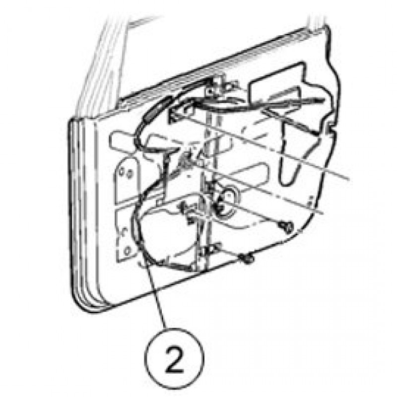 MOPAR Manual Front Door Window Regulator - Left Side