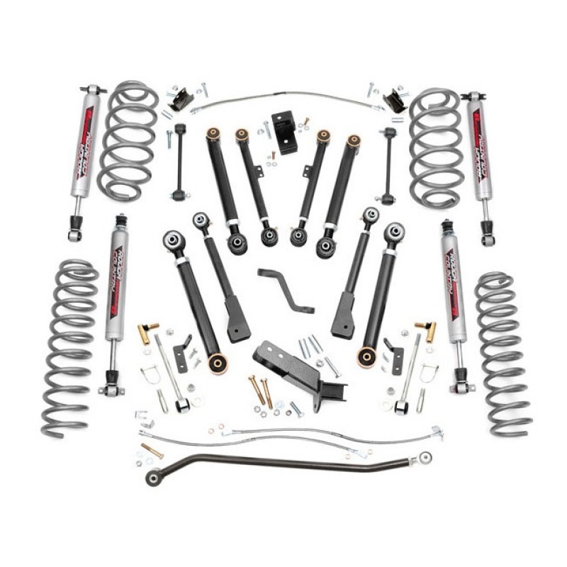 Rough Country 6" X-Series Suspension Lift Kit with Performance 2.2 Series Shocks for Jeep Wrangler TJ & Unlimited TJL