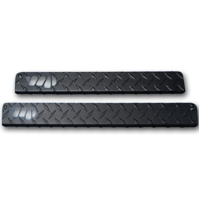 Warrior Entry Guards - Smooth Black Steel