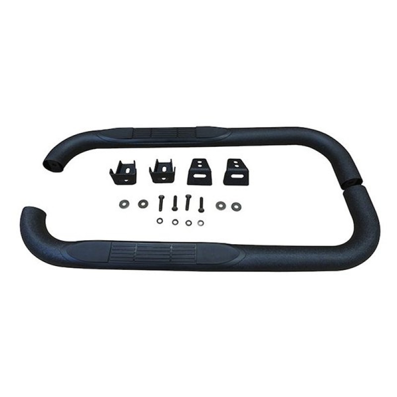 RT Off-Road Tube Side Steps, Textured Black - Pair